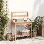 Potting table with sink fir wood 147.5x44x139.5 cm by , Pot stands - Ref: Foro24-156347, Price: 100,26 €, Discount: %