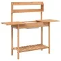 Potting table with sink fir wood 147.5x44x139.5 cm by , Pot stands - Ref: Foro24-156347, Price: 100,26 €, Discount: %
