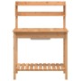 Pflanztisch mit Waschbecken aus Tannenholz 147,5x44x139,5 cm von , Topfständer - Ref: Foro24-156347, Preis: 101,75 €, Rabatt: %