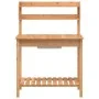 Potting table with sink fir wood 147.5x44x139.5 cm by , Pot stands - Ref: Foro24-156347, Price: 100,26 €, Discount: %