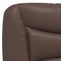 Bettgestell mit Kopfteil aus braunem Kunstleder, 140 x 200 cm von , Betten und Lattenroste - Ref: Foro24-3208004, Preis: 252,...
