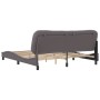 Bed frame with headboard gray synthetic leather 180x200cm by , Beds and slatted bases - Ref: Foro24-3208019, Price: 253,71 €,...