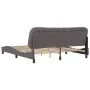 Bed frame with headboard gray synthetic leather 180x200cm by , Beds and slatted bases - Ref: Foro24-3208019, Price: 250,36 €,...