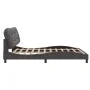 Bed frame with headboard gray synthetic leather 180x200cm by , Beds and slatted bases - Ref: Foro24-3208019, Price: 250,36 €,...