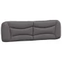 Bed frame with headboard gray synthetic leather 180x200cm by , Beds and slatted bases - Ref: Foro24-3208019, Price: 250,36 €,...