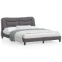 Estructura de cama con cabecero cuero sintético gris 160x200cm de , Camas y somieres - Ref: Foro24-3208012, Precio: 256,67 €,...