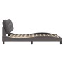 Estructura de cama con cabecero cuero sintético gris 160x200cm de , Camas y somieres - Ref: Foro24-3208012, Precio: 256,67 €,...
