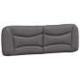 Estructura de cama con cabecero cuero sintético gris 160x200cm de , Camas y somieres - Ref: Foro24-3208012, Precio: 256,67 €,...
