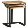 Stackable tables 3 pieces solid acacia wood by , Side tables - Ref: Foro24-372724, Price: 60,85 €, Discount: %