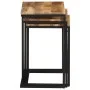 Stackable tables 3 pieces solid acacia wood by , Side tables - Ref: Foro24-372724, Price: 60,85 €, Discount: %