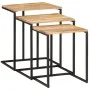 Stackable tables 3 pieces solid acacia wood by , Side tables - Ref: Foro24-372724, Price: 60,85 €, Discount: %