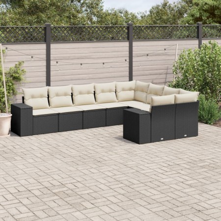 8-piece garden sofa set and black synthetic rattan cushions by , Garden sets - Ref: Foro24-3255373, Price: 571,13 €, Discount: %