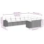 8-piece garden sofa set and black synthetic rattan cushions by , Garden sets - Ref: Foro24-3255373, Price: 568,51 €, Discount: %
