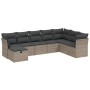 8-teiliges Gartensofa-Set und graue synthetische Rattankissen von , Gartensets - Ref: Foro24-3263276, Preis: 466,81 €, Rabatt: %