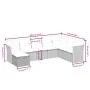 8-teiliges Gartensofa-Set und graue synthetische Rattankissen von , Gartensets - Ref: Foro24-3263276, Preis: 466,56 €, Rabatt: %
