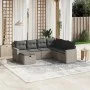 7-piece garden sofa set with gray PE rattan cushions by , Garden sets - Ref: Foro24-3263526, Price: 417,06 €, Discount: %