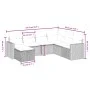 Set de sofás de jardín 7 piezas con cojines ratán PE gris de , Conjuntos de jardín - Ref: Foro24-3263526, Precio: 417,06 €, D...