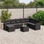 Set de sofás de jardín 8 piezas y cojines ratán sintético negro by , Garden sets - Ref: Foro24-3263591, Price: 569,39 €, Disc...