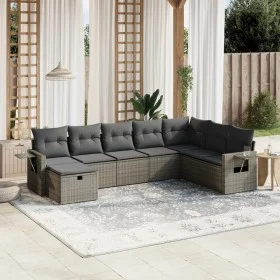 8-piece garden sofa set and gray synthetic rattan cushions by , Garden sets - Ref: Foro24-3263896, Price: 477,71 €, Discount: %