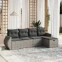 Juego de sofás jardín con cojines 5 pzas ratán sintético gris von , Gartensets - Ref: Foro24-3264086, Preis: 317,95 €, Rabatt: %