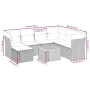 8-piece garden sofa set and black synthetic rattan cushions by , Garden sets - Ref: Foro24-3264737, Price: 493,29 €, Discount: %
