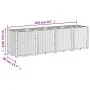 Gray PP planter 160x40x53 cm by , Pots and planters - Ref: Foro24-367856, Price: 120,03 €, Discount: %