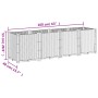 Pflanzgefäß aus grauem PP, 160 x 40 x 53 cm von , Töpfe und Pflanzgefäße - Ref: Foro24-367856, Preis: 123,37 €, Rabatt: %