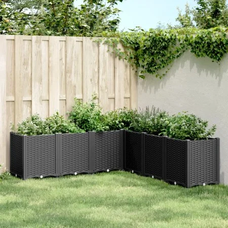 Black PP planter 160x160x53 cm by , Pots and planters - Ref: Foro24-367868, Price: 229,26 €, Discount: %