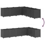 Black PP planter 160x160x53 cm by , Pots and planters - Ref: Foro24-367868, Price: 222,53 €, Discount: %