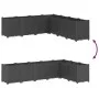 Black PP planter 160x160x53 cm by , Pots and planters - Ref: Foro24-367868, Price: 229,26 €, Discount: %