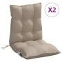 Low back chair cushions 2 pcs gray taupe Oxford fabric by , Cushions for chairs and sofas - Ref: Foro24-377695, Price: 53,18 ...