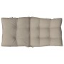 Kissen für niedrige Rückenlehne, 2 Stück, grau-taupefarbener Oxford-Stoff von , Kissen für Stühle und Sofas - Ref: Foro24-377...