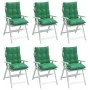 Kissen für niedrige Rückenlehne, 6 Stück, grüner Oxford-Stoff von , Kissen für Stühle und Sofas - Ref: Foro24-377688, Preis: ...