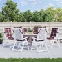 Kissen für Hochlehner, 6 Stück, rot kariertes Oxford-Gewebe von , Kissen für Stühle und Sofas - Ref: Foro24-377643, Preis: 13...