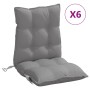 Low back chair cushions 6 pcs gray Oxford fabric by , Cushions for chairs and sofas - Ref: Foro24-377676, Price: 124,97 €, Di...
