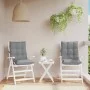 2 Pcs Low Back Chair Cushions Gray Oxford Fabric by , Cushions for chairs and sofas - Ref: Foro24-377674, Price: 46,31 €, Dis...