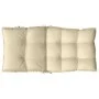 Kissen für niedrige Rückenlehne, 4 Stück, beiges Oxford-Gewebe von , Kissen für Stühle und Sofas - Ref: Foro24-377681, Preis:...