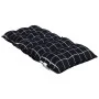 Low back chair cushions 2 pcs Oxford fabric plaid black by , Cushions for chairs and sofas - Ref: Foro24-377719, Price: 53,11...
