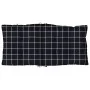 Low back chair cushions 2 pcs Oxford fabric plaid black by , Cushions for chairs and sofas - Ref: Foro24-377719, Price: 53,11...
