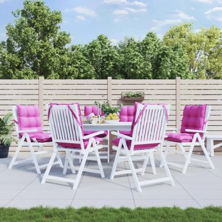 Kissen für niedrige Rückenlehne, 6 Stück, rosa Oxford-Stoff von , Kissen für Stühle und Sofas - Ref: Foro24-377733, Preis: 10...