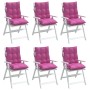 Kissen für niedrige Rückenlehne, 6 Stück, rosa Oxford-Stoff von , Kissen für Stühle und Sofas - Ref: Foro24-377733, Preis: 10...