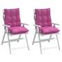 2 Stück Stuhlkissen mit niedriger Rückenlehne, rosa Oxford-Stoff von , Kissen für Stühle und Sofas - Ref: Foro24-377731, Prei...