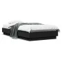 Bed frame with LED lights black 75x190 cm by , Beds and slatted bases - Ref: Foro24-839547, Price: 100,14 €, Discount: %