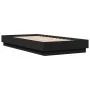 Bed frame with LED lights black 75x190 cm by , Beds and slatted bases - Ref: Foro24-839547, Price: 100,14 €, Discount: %