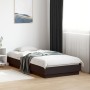 Estructura de cama con luces LED negro 75x190 cm de , Camas y somieres - Ref: Foro24-839547, Precio: 101,30 €, Descuento: %