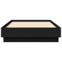 Bed frame with LED lights black 75x190 cm by , Beds and slatted bases - Ref: Foro24-839547, Price: 101,39 €, Discount: %