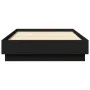 Bed frame with LED lights black 75x190 cm by , Beds and slatted bases - Ref: Foro24-839547, Price: 100,14 €, Discount: %