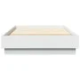 Bed frame with white LED lights 90x200 cm by , Beds and slatted bases - Ref: Foro24-839511, Price: 109,05 €, Discount: %