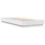 Bed frame with white LED lights 90x200 cm by , Beds and slatted bases - Ref: Foro24-839511, Price: 109,05 €, Discount: %