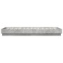 Concrete gray bed frame with LED lights 100x200 cm by , Beds and slatted bases - Ref: Foro24-839507, Price: 107,92 €, Discoun...